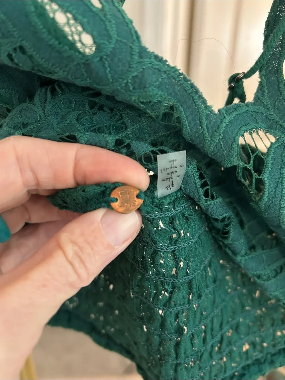 FP One Green Lace Bralette